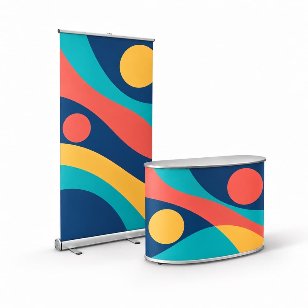 Roll-up i lada promocyjna z grafiką