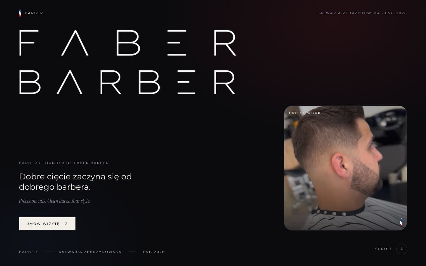 Faber Barber, Kalwaria Zebrzydowska