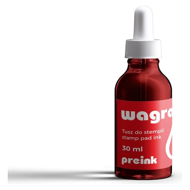 Tusz Wagraf 30 ml, kolor czerwony
